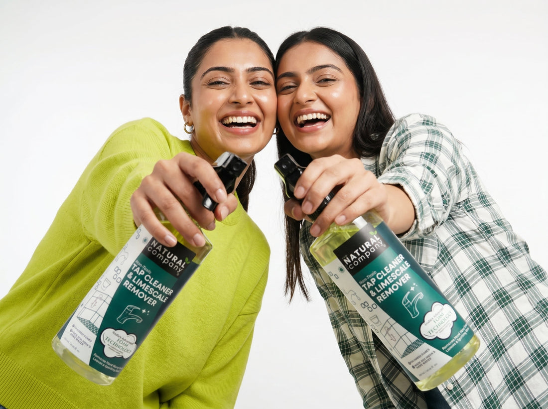 Best bathroom cleaner in India 2025 — The Natural Company Tap Cleaner for hard water