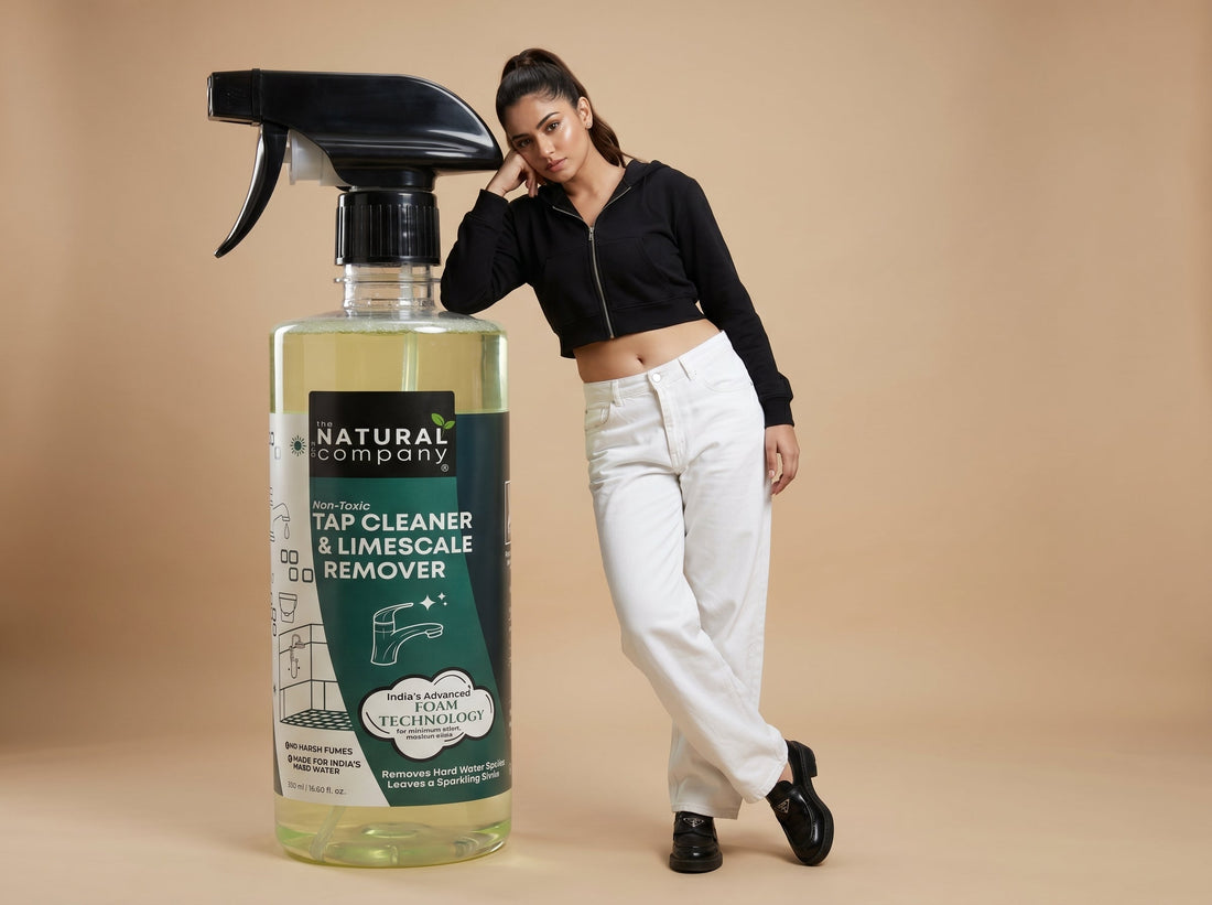 Hard water effects on skin and hair in India — woman with healthy hair and skin
