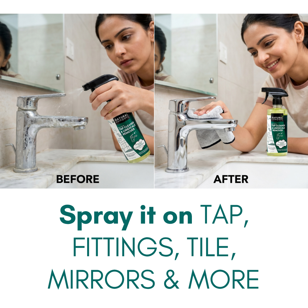 The Natural Company — Non Toxic Tap Cleaner & Limescale Remover | 500ml Spray
