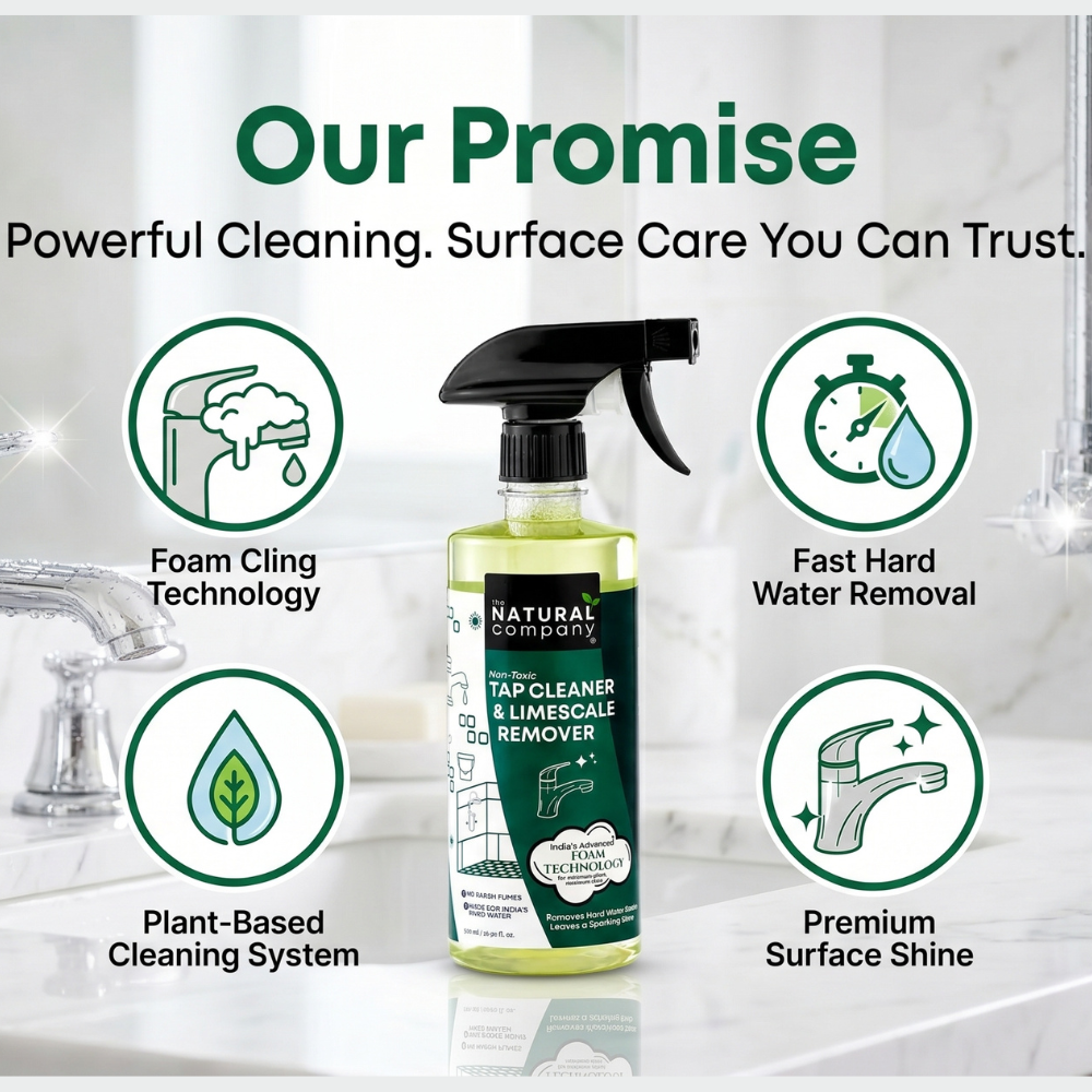 The Natural Company — Non Toxic Tap Cleaner & Limescale Remover | 500ml Spray
